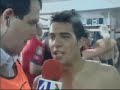 celebraci�n de los jugadores numantinos en el vestuario tras la consecuci�n del ascenso a primera entonando canciones de orgullo numantino.