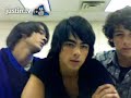 jonas brothers singing S.O.S. at the end of their live chat