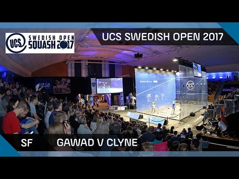 Squash: Gawad v Clyne - UCS Swedish Open 2017 SF Highlights