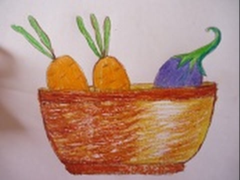 how to draw vegetables
