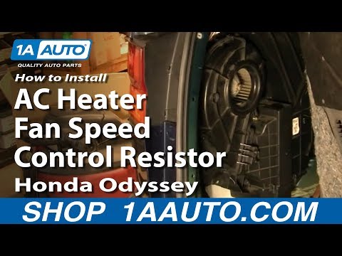 How To Install Replace Rear AC Heater Fan Speed Control Resistor Honda Odyssey 99-04 1AAuto.com