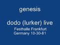 genesis dodo (lurker) live