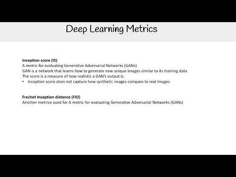 Evaluation Metrics for Deep Learning Models - AWS AI Practitioner AIF-C01