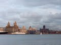 QE2 and the Mersey Ferry,Liverpool QE2 and the Mersey Ferry,Liverpool