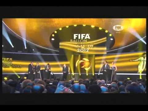 Lionel Messi se lleva el Balón de Oro 2012