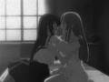 anime yuri -you and me-plain white Ts