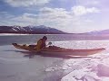 ice landing in a sea kayak
