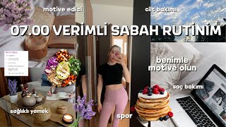 0700 VERİMLİ SABAH RUTİNİM  sağlıklı alış