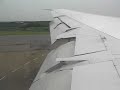 Iran Air Boeing 747SP landing at Tokyo Narita - window view