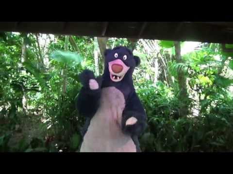 Walt Disney - Having a little fun with my big bear buddy and all-time favorite Disney character, Baloo at the Animal Kingdom Park in Walt Disney World. May 14, 2013.