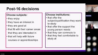 Recording – Routes into higher education