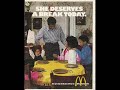 McDonalds \"You Deserve A Break Today\" 1971