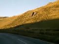 snowdonia in winter sunshine pov