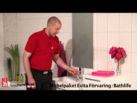 Möbelpaket Bathlife Evita Förvaring 600 Högblank Vit