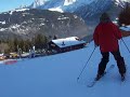 marie,gauthier,alexis et arnaud font du ski