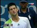 Best Shot Ever from Roger Federer! (Federer - Djokovic 9-6-2008)