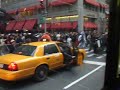 Fifth Avenue, holiday shoppers in New York city streets