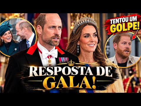 💛 KATE E WILLIAM BRILHAM em dia de gala e deixam Harry humilhado após novo golpe