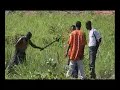 http://www.refugeeallstars.org - sierra leone's refugee all stars improvise a high-hat in sembakounya refugee camp. the sequence shows reuben m. koroma, the band's leader, making the cymbal from an old hub cap and old bicycle spokes. clip taken from award winning documentary 