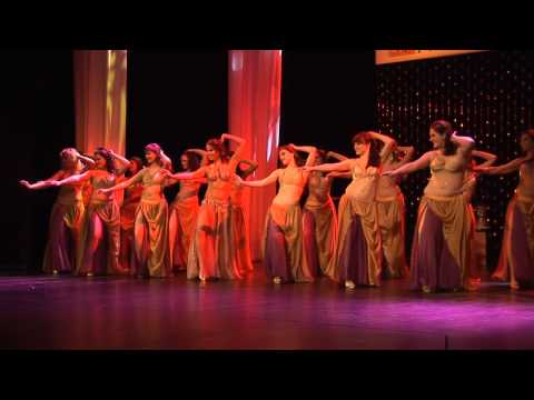 Jamilah with her advanced students Soyle Group performing at the Nova Orient Gala Show in Katowice (Poland) 2011