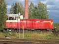 Dv12-locomotives in swiching action on Iisalmi station
