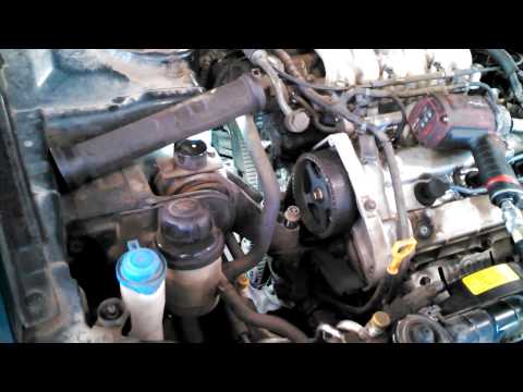 Timing belt replacement Kia Optima 2.7L  2005 V6 water pump too  Install Remove Replace