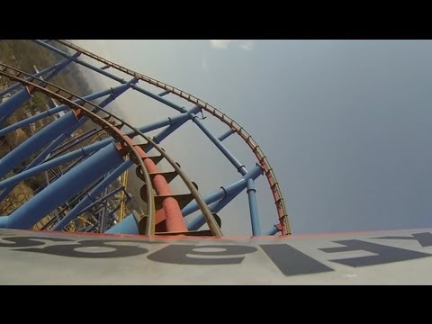 Superman El Ultimo Escape Roller Coaster POV Six Flags Mexico