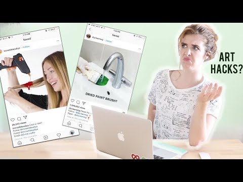 ARTIST REACTS To Bad Instagram ART HACKS?!