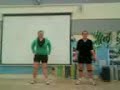 Me and laura doing soulja boy ;)
