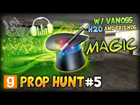 GMOD Funny Prop Hunt #5 (w/ VanossGaming, H2O and Friends) - MAGICAL PARTY BOX
