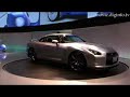 DigInfo - (http://movie.diginfo.tv)Nissan has announced the Nissan GT-R, a midship car which will hit the dealer showrooms in Japan on December 6.Dubbed a multi-performance supercar by Nissan, the all-new GT-R uses a Premium Midship package, which is a more advanced version of the Front Midship package used on other Nissan vehicles. The new package includes the world's first independent transaxle 4WD developed by Nissan. The transaxle's layout places the dual-clutch transmission, transfer case and final drive at the rear of the vehicle, enabling vehicle weight to be evenly distributed throughout the car and giving the car a superb front-to-rear weight balance.The GT-R's new 3.8-litre twin turbo V6 