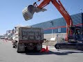 Hauling and Dumping Asphalt