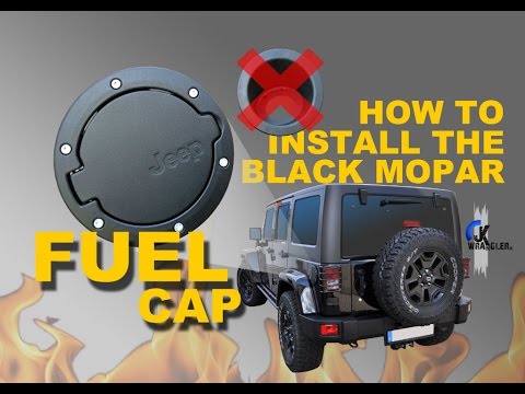 jkwrangler.de – Jeep JKU – How to install the original Mopar Fuel Door (Tankdeckel)