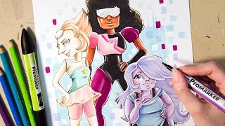 Speed Drawing CRYSTAL GEMS - Steven Universe