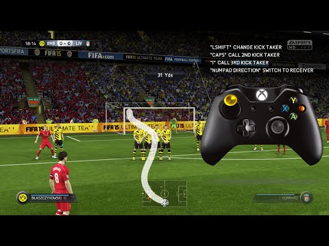 how to practice free kicks in fifa 15 ps4