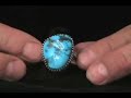 Navajo Kingman Turquoise Ring by Calvin Martinez Video