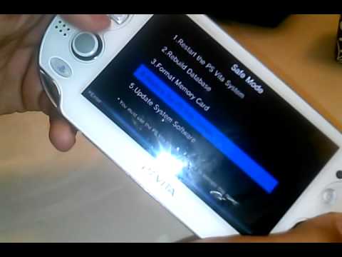 how to system restore a ps vita