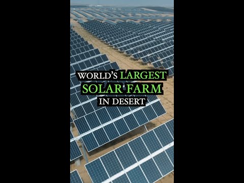 The world’s largest solar farm in a desert | Transition Studies