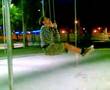 Sito gimnasta en el parque