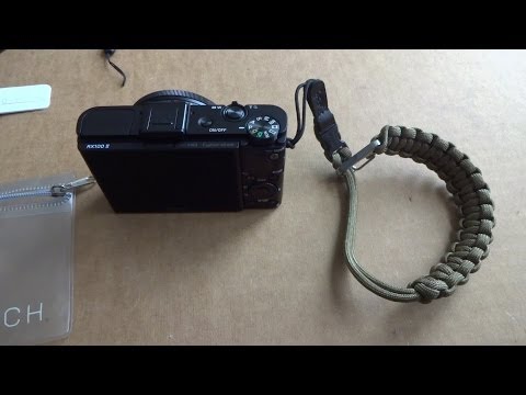 how to attach wrist strap to sony rx100