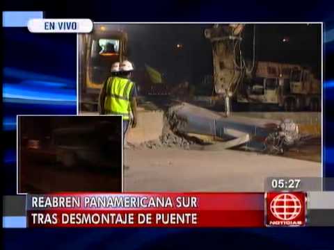 Tránsito en la Panamericana Sur fue reabierto en Surco