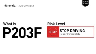 OBD Code p203f Guide to Repair