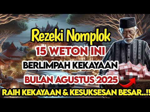 REZEKI NOMPLOK ‼️15 WETON PADA BULAN AGUSTUS 2025 KEDAPATAN SEBUAH REZEKI BESAR TAK TERDUGA