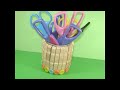 Reciclaje:  Como hacer un porta tijeras con una lata reciclada