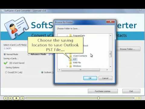 how to open vcard file