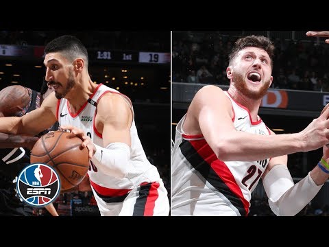 Video: Enes Kanter scores 18 in debut, Jusuf Nurkic adds 27 in Trail Blazers' win | NBA Highlights