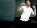 Richard's patented dance and choke