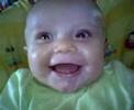 my little brother callum at 6 months old, chuckling away.