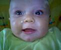 my little brother callum at 6 months old, chuckling away.
