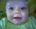 my little brother callum at 6 months old, chuckling away.